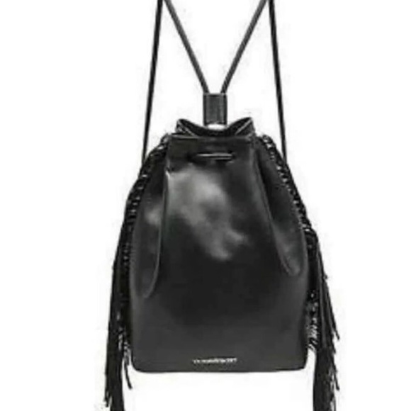 Victoria's Secret Handbags - Black Fringe Victoria Secret Backpack